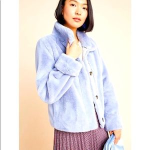 Anthropologie Moonlight faux fur jacket